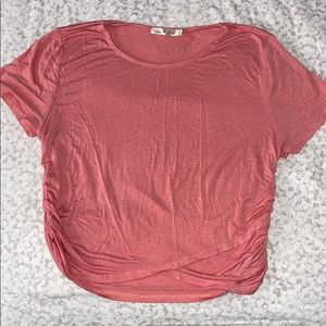Pink crop top L